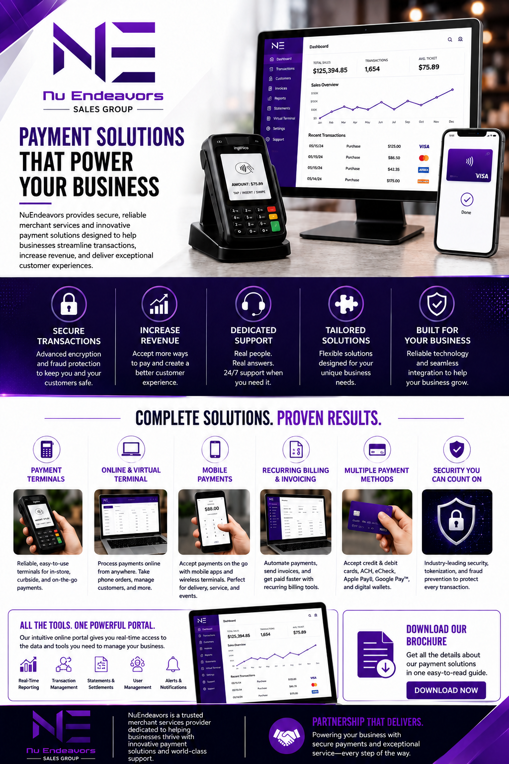 Merchant Services flyer